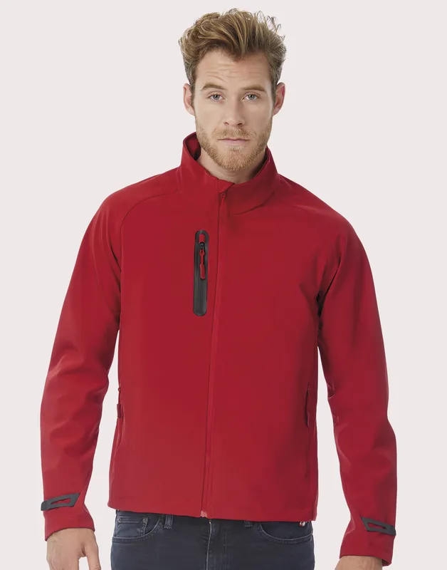 B&C Heren technische softshell jack