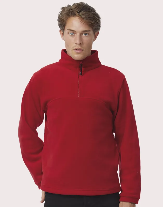 B&C 1/4 Zip Fleece Top - FU704
