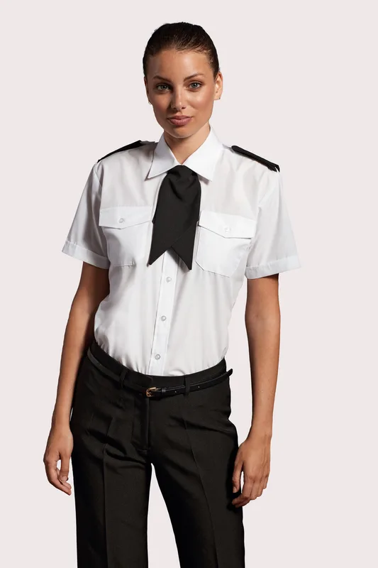 Premier Dames pilotenblouse met korte mouwen