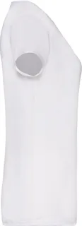 Fruit of the Loom Lady-Fit Valueweight V-neck T-shirt in White, voorkant