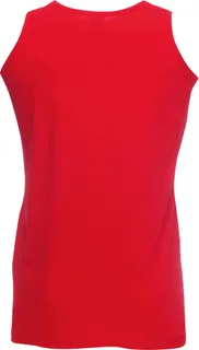 Fruit of the Loom Value Weight Athletic Tanktop in Red, voorkant