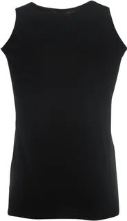 Fruit of the Loom Value Weight Athletic Tanktop in Black, voorkant