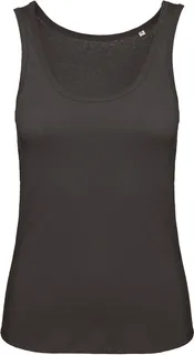 B&C Inspire women's tank top, organic cotton in Black, voorkant