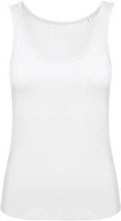 B&C Inspire women's tank top, organic cotton in White, voorkant