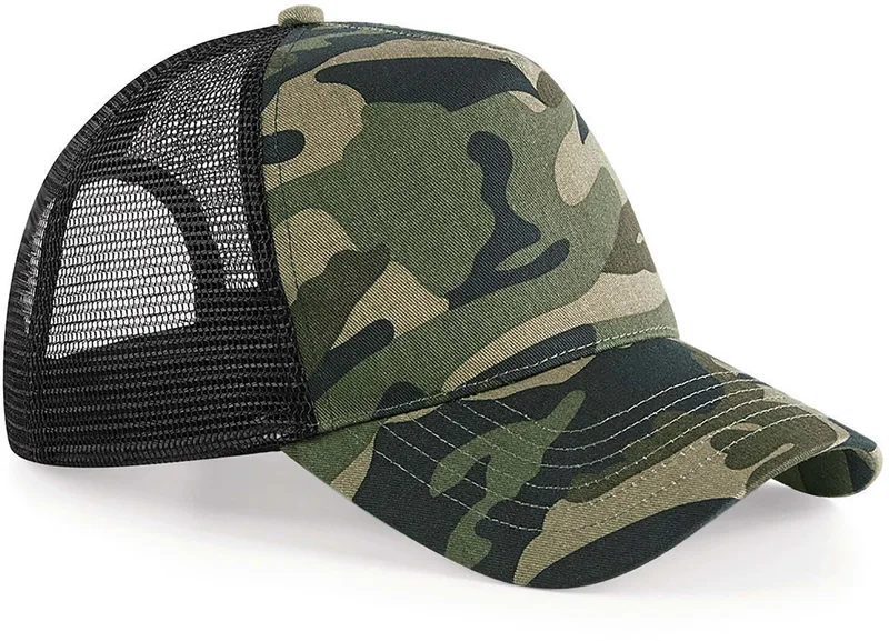 Beechfield Camo Snapback Trucker