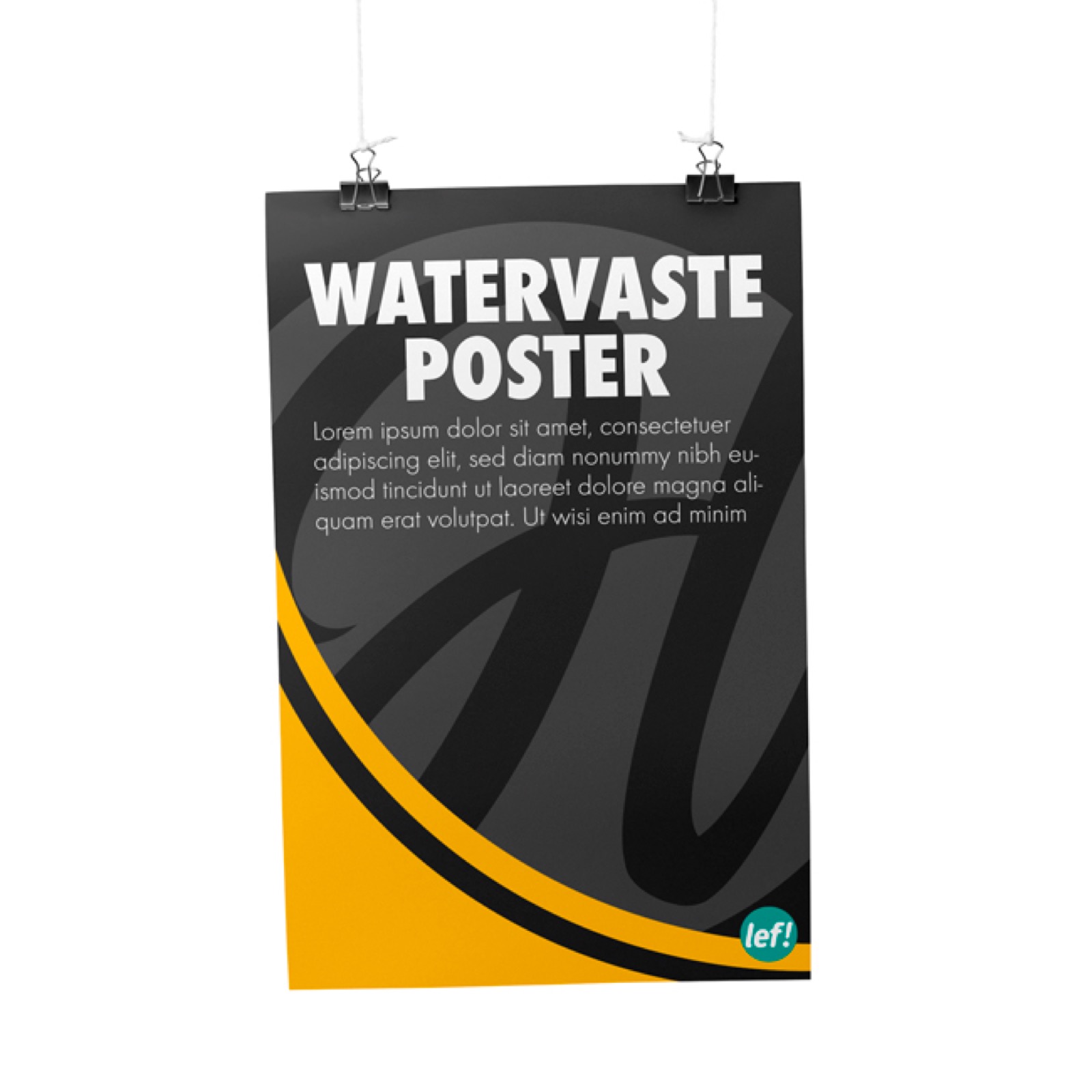 Watervaste poster – buitenreclame in Nijmegen