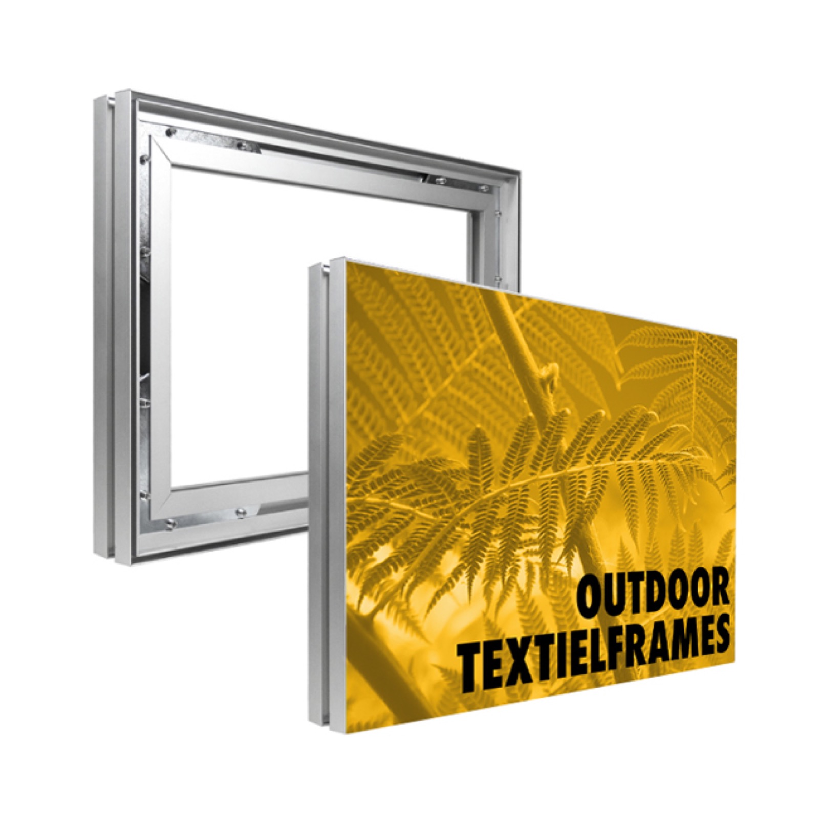Outdoor textielframe – buitenreclame in Nijmegen