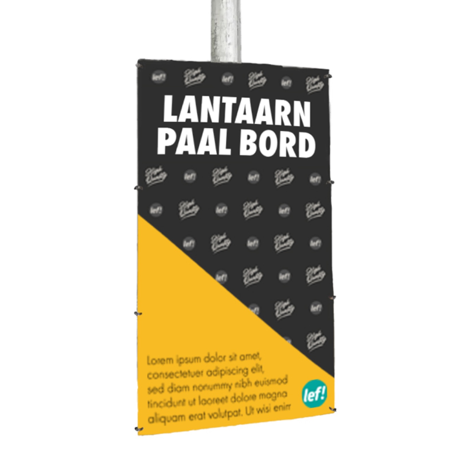 Lantaarnpaalbord – beurs & evenementen in Nijmegen