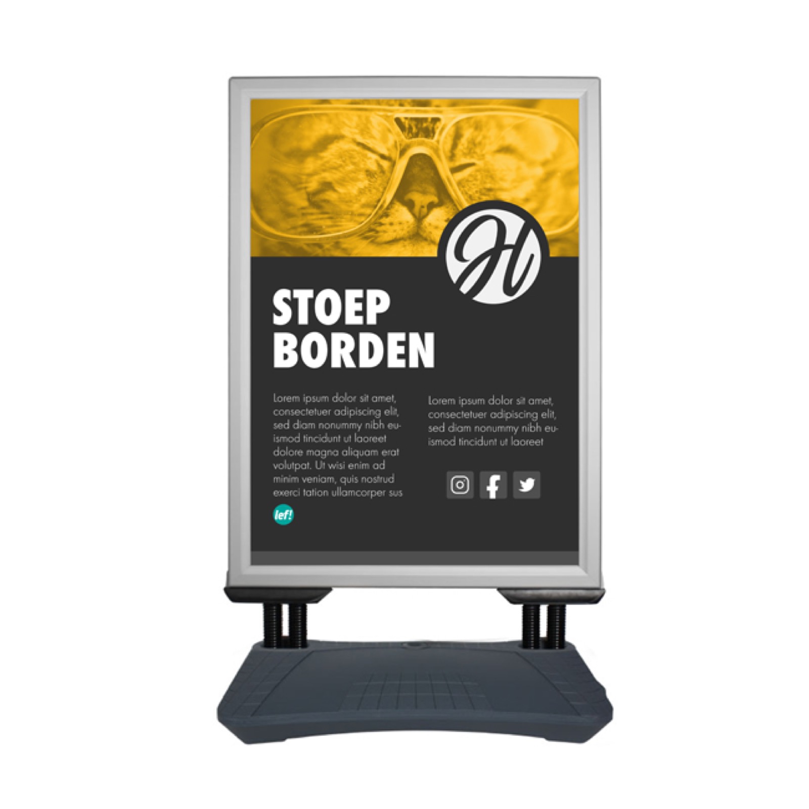Stoepborden – buitenreclame in Nijmegen