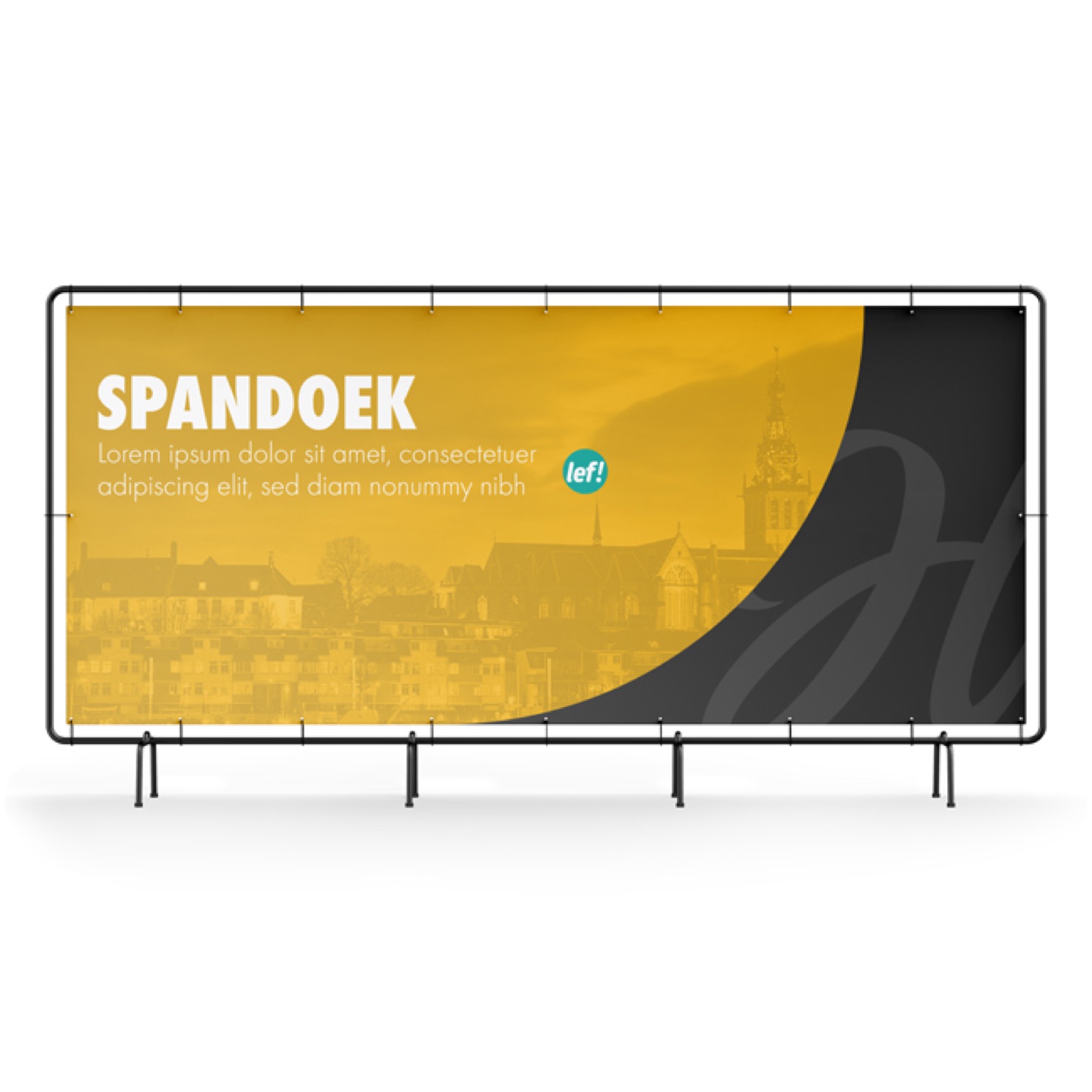 Spandoek – buitenreclame in Nijmegen
