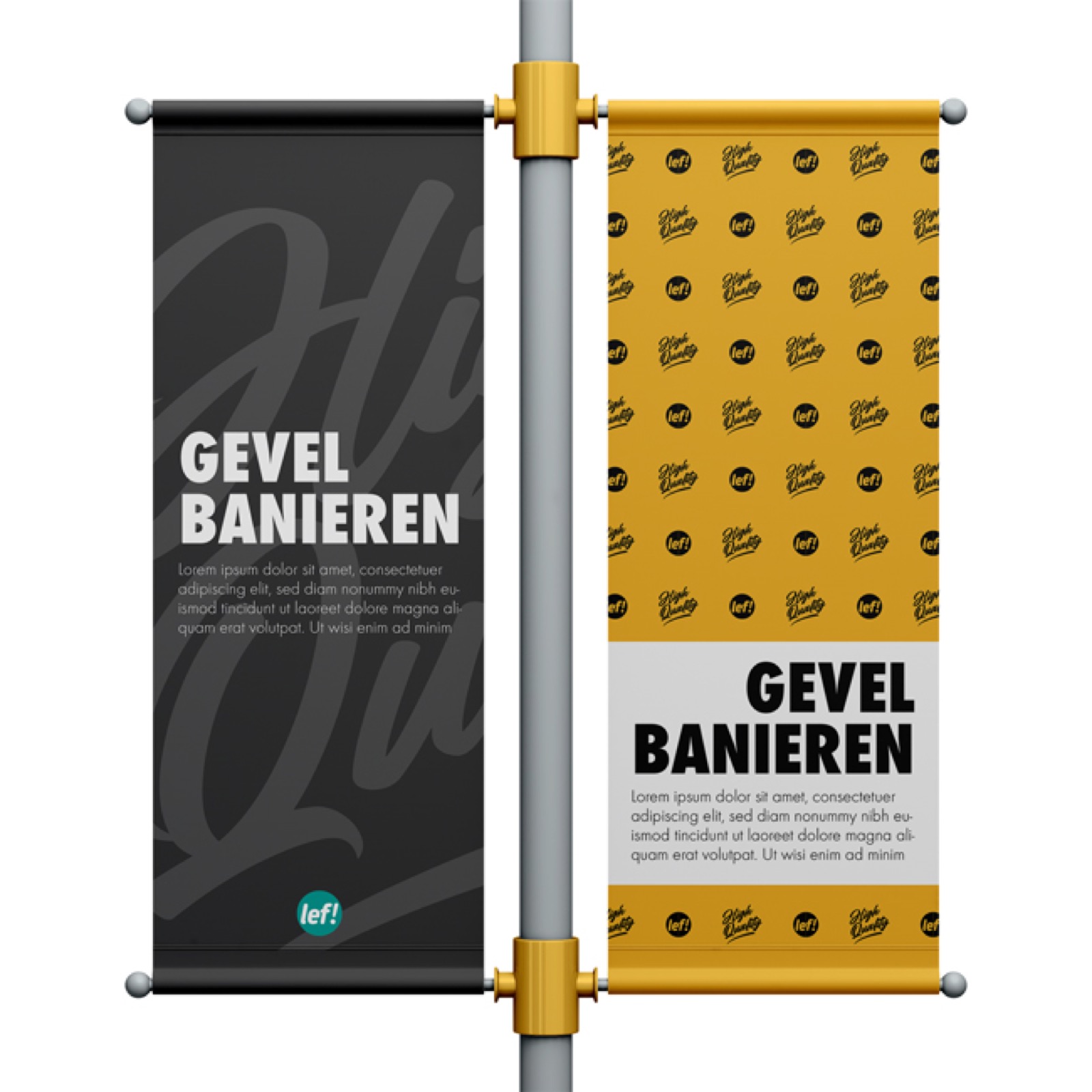 Gevelbanieren – presenteren in Nijmegen