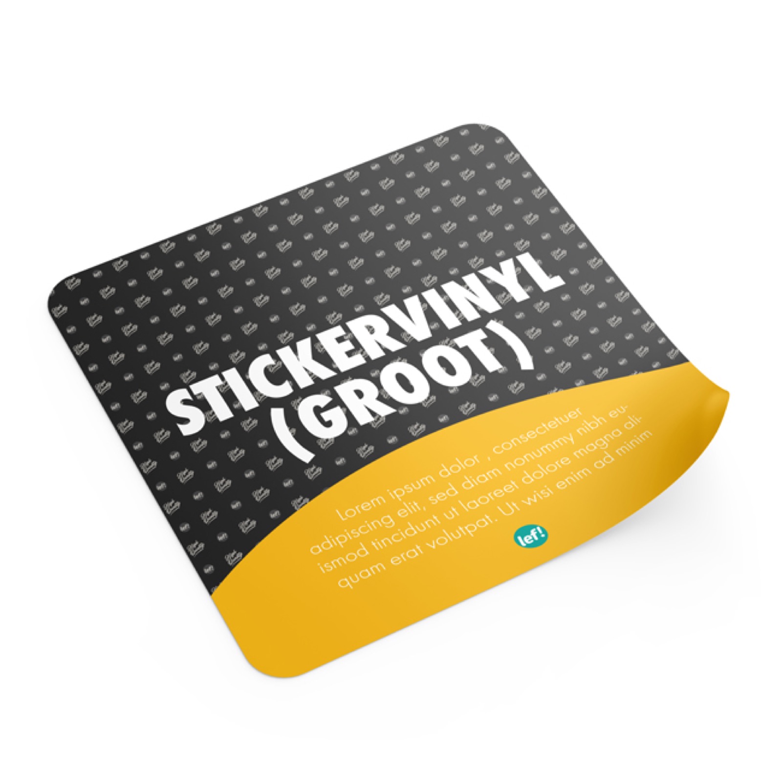 Stickervinyl (groot) – presenteren in Nijmegen