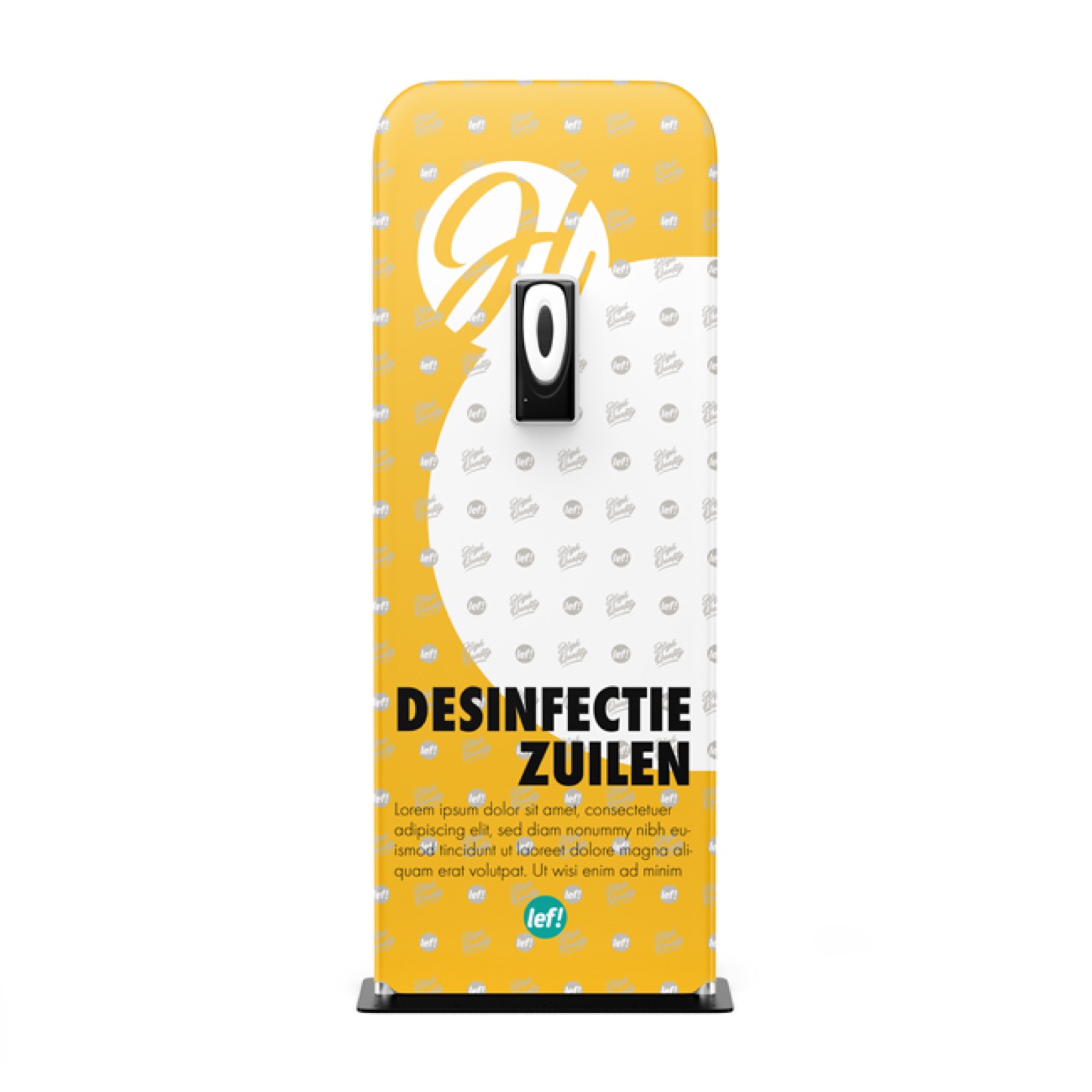 Desinfectie zuilen – presenteren in Nijmegen