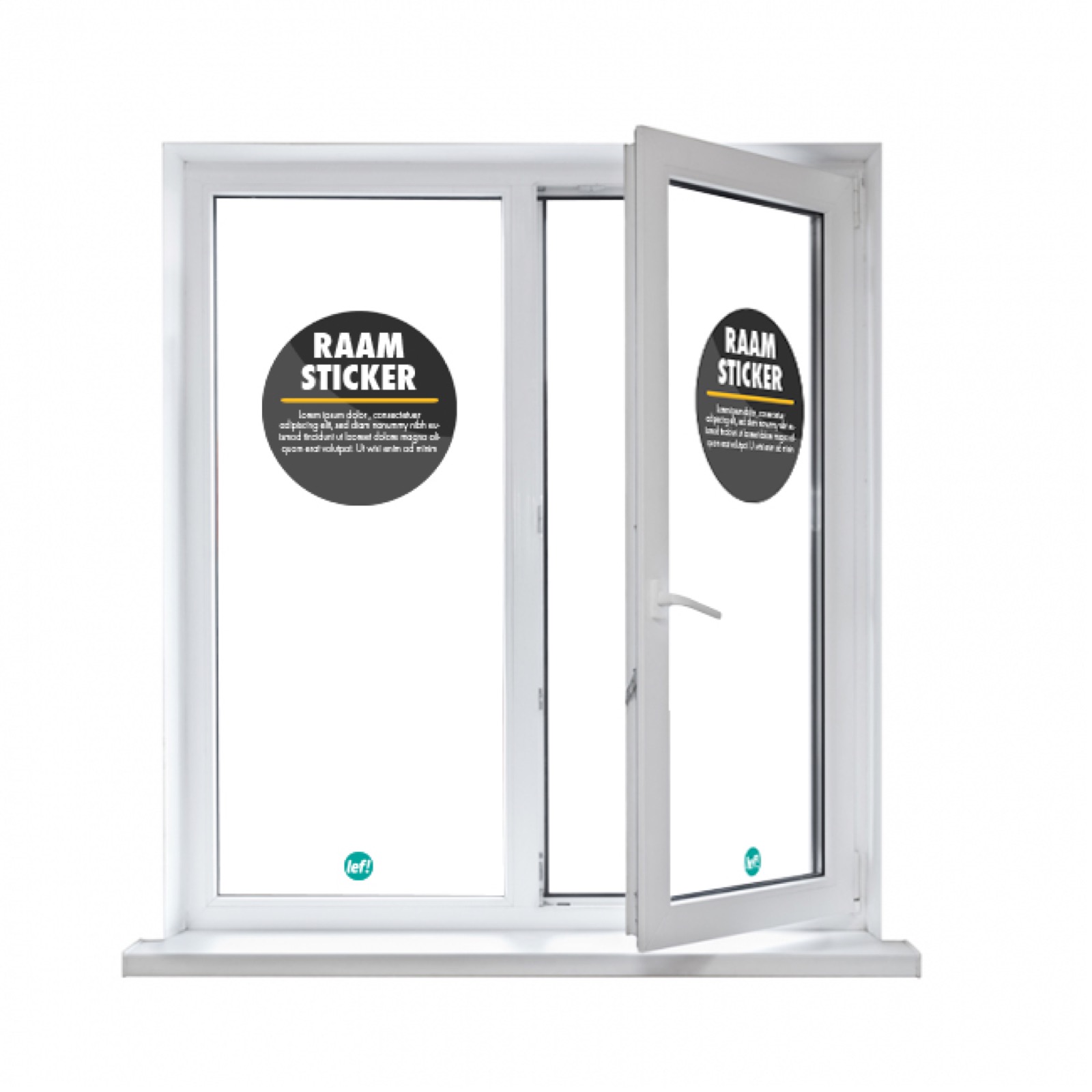 Raamsticker – buitenreclame in Nijmegen