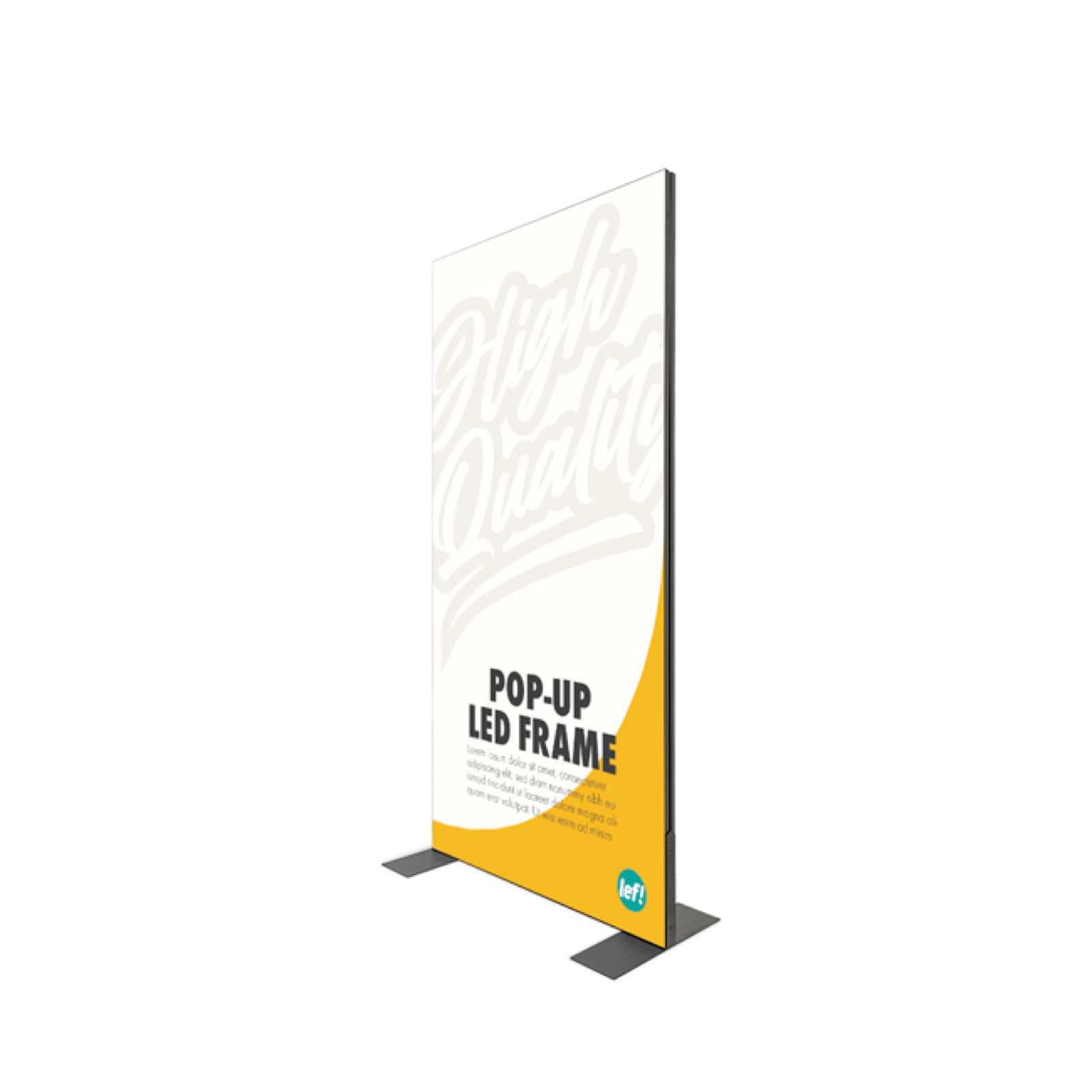 Pop-up LED frame – binnenreclame in Nijmegen